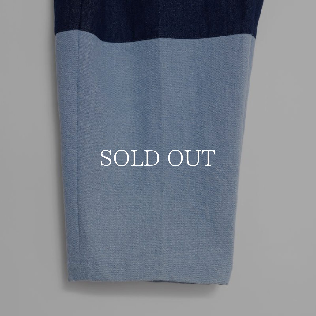 画像4: APPLEBUM  Denim Bicolor Pants (Navy/Blue) (4)