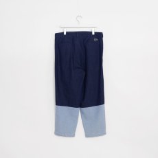 画像2: APPLEBUM  Denim Bicolor Pants (Navy/Blue) (2)