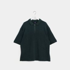 画像1: APPLEBUM  Zip Polo Shirt (Green) (1)