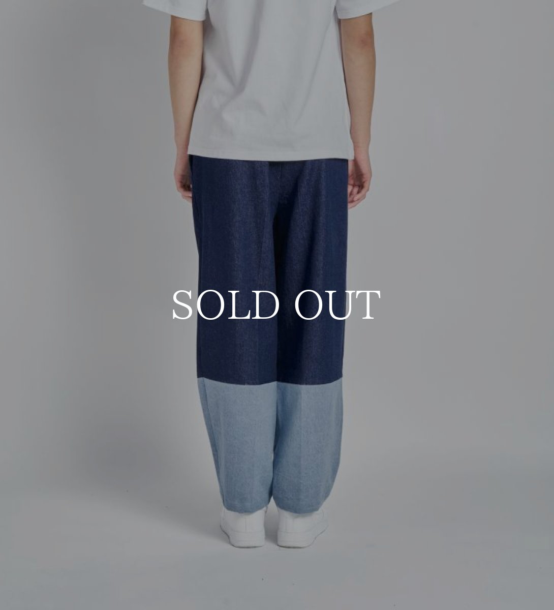 画像10: APPLEBUM  Denim Bicolor Pants (Navy/Blue) (10)