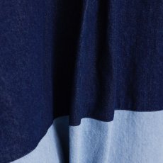 画像9: APPLEBUM  Denim Bicolor L/S Shirt (Navy/Blue) (9)