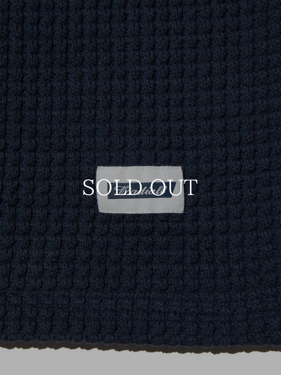 画像5: RADIALL  BIG WAFFLE - POLO SWEATSHIRT S/S (Navy) (5)