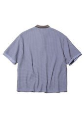 画像2: RADIALL  BIG WAFFLE - POLO SWEATSHIRT S/S (Purple) (2)