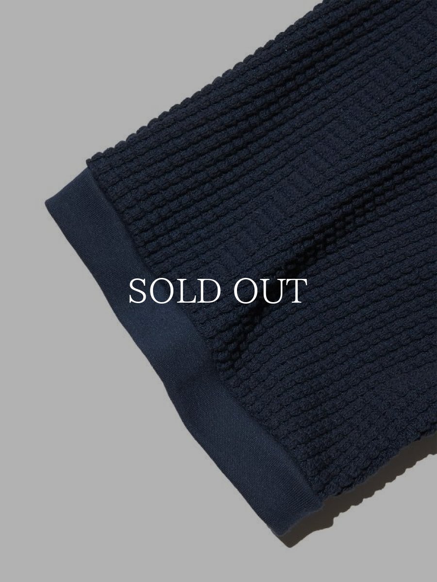 画像4: RADIALL  BIG WAFFLE - POLO SWEATSHIRT S/S (Navy) (4)