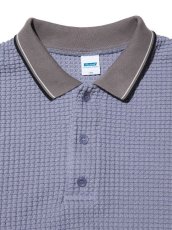 画像3: RADIALL  BIG WAFFLE - POLO SWEATSHIRT S/S (Purple) (3)