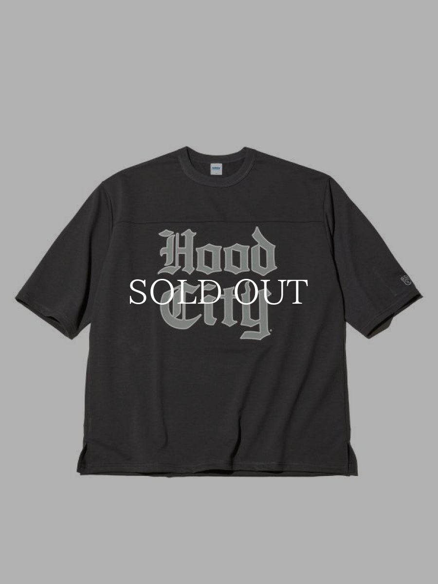 画像1: RADIALL  HOOD CITY - CREW NECK T-SHIRT 3/4SLEEVE (Ink Black) (1)