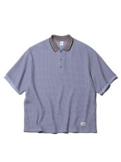 画像1: RADIALL  BIG WAFFLE - POLO SWEATSHIRT S/S (Purple) (1)