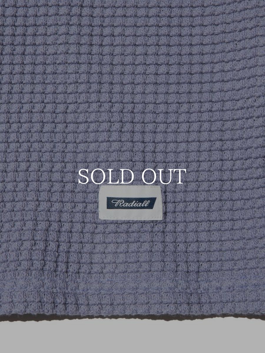 画像5: RADIALL  BIG WAFFLE - POLO SWEATSHIRT S/S (Purple) (5)