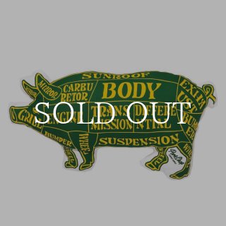 PORKCHOP GARAGE SUPPLY PORK CUSHION (NVY×RED) P0250 公式通販