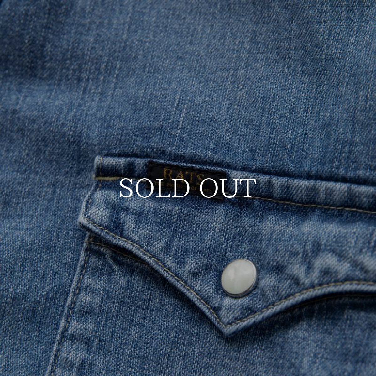 画像4: RATS  DENIM WESTERN SHIRT (INDIGO) (4)