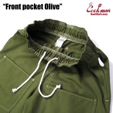 画像4: COOKMAN  Chef Pants Short Front pocket (Olive) (4)