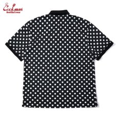 画像2: COOKMAN  ポロシャツ Polo Shirts Dots (Black) (2)