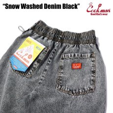 画像5: COOKMAN  Chef Pants Short Snow Washed Denim (Black) (5)