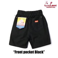 画像3: COOKMAN  Chef Pants Short Front pocket (Black) (3)