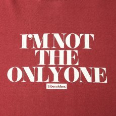 画像3: Liberaiders  I’M NOT THE ONLY ONE TEE (BURGUNDY) (3)