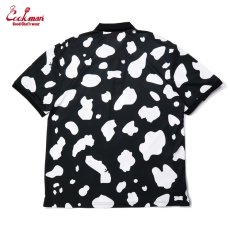 画像2: COOKMAN  ポロシャツ Polo Shirts Cow (Black) (2)