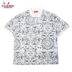 画像1: COOKMAN  ポロシャツ Polo Shirts Paisley (White) (1)