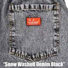 画像6: COOKMAN  Chef Pants Short Snow Washed Denim (Black) (6)