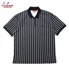 画像1: COOKMAN  ポロシャツ Polo Shirts Stripe (Black) (1)