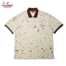 画像1: COOKMAN  ポロシャツ Polo Shirts Sauce Splash (Beige) (1)