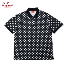 画像1: COOKMAN  ポロシャツ Polo Shirts Dots (Black) (1)
