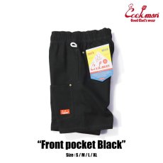 画像9: COOKMAN  Chef Pants Short Front pocket (Black) (9)