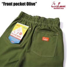 画像5: COOKMAN  Chef Pants Short Front pocket (Olive) (5)