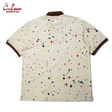 画像2: COOKMAN  ポロシャツ Polo Shirts Sauce Splash (Beige) (2)