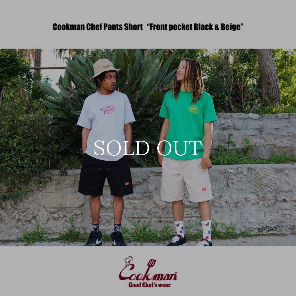 画像16: COOKMAN  Chef Pants Short Front pocket (Black) (16)