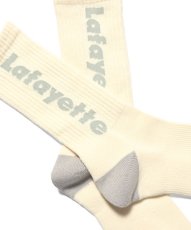 画像2: LFYT  Lafayette LOGO CREW SOCKS (NATURAL×GRAY) (2)