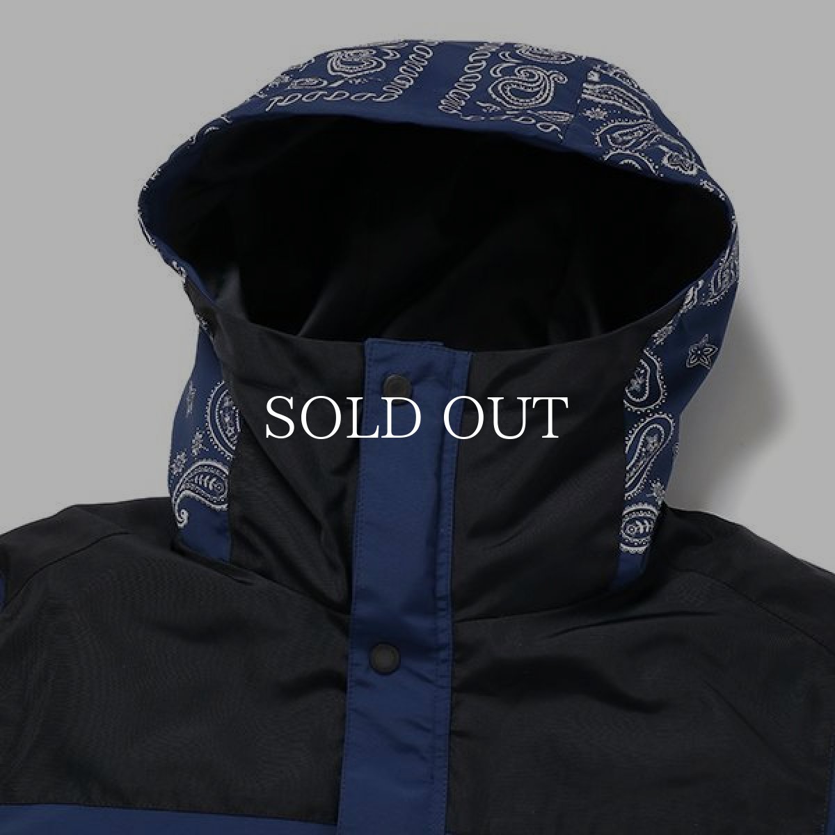 画像4: CHALLENGER  BANDANA HOODED JACKET (NAVY) (4)