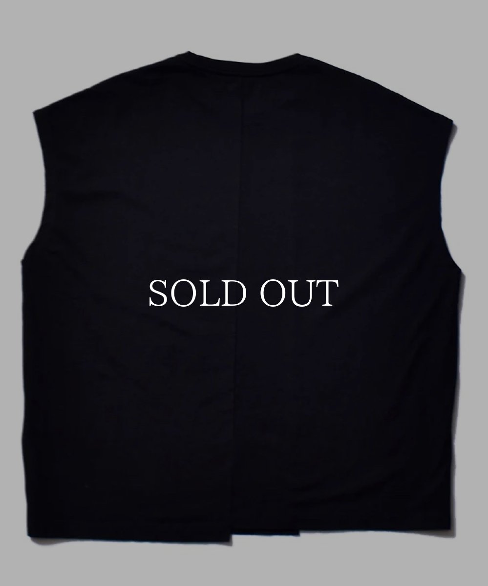 画像2: MINEDENIM  Big Nosleeve T-SH (BLK) (2)