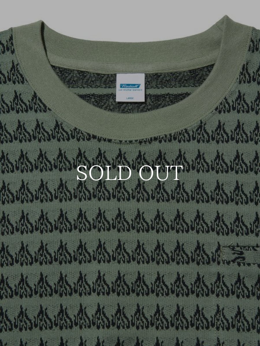 画像3: RADIALL  FLAMES-CREW NECK T-SHIRT S/S (Sage Green) (3)