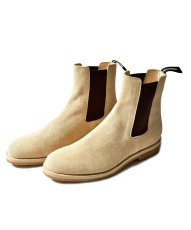 画像1: MINEDENIM  Suede Leather Side Gore Boots (BEI) (1)