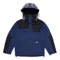 画像1: CHALLENGER  BANDANA HOODED JACKET (NAVY) (1)