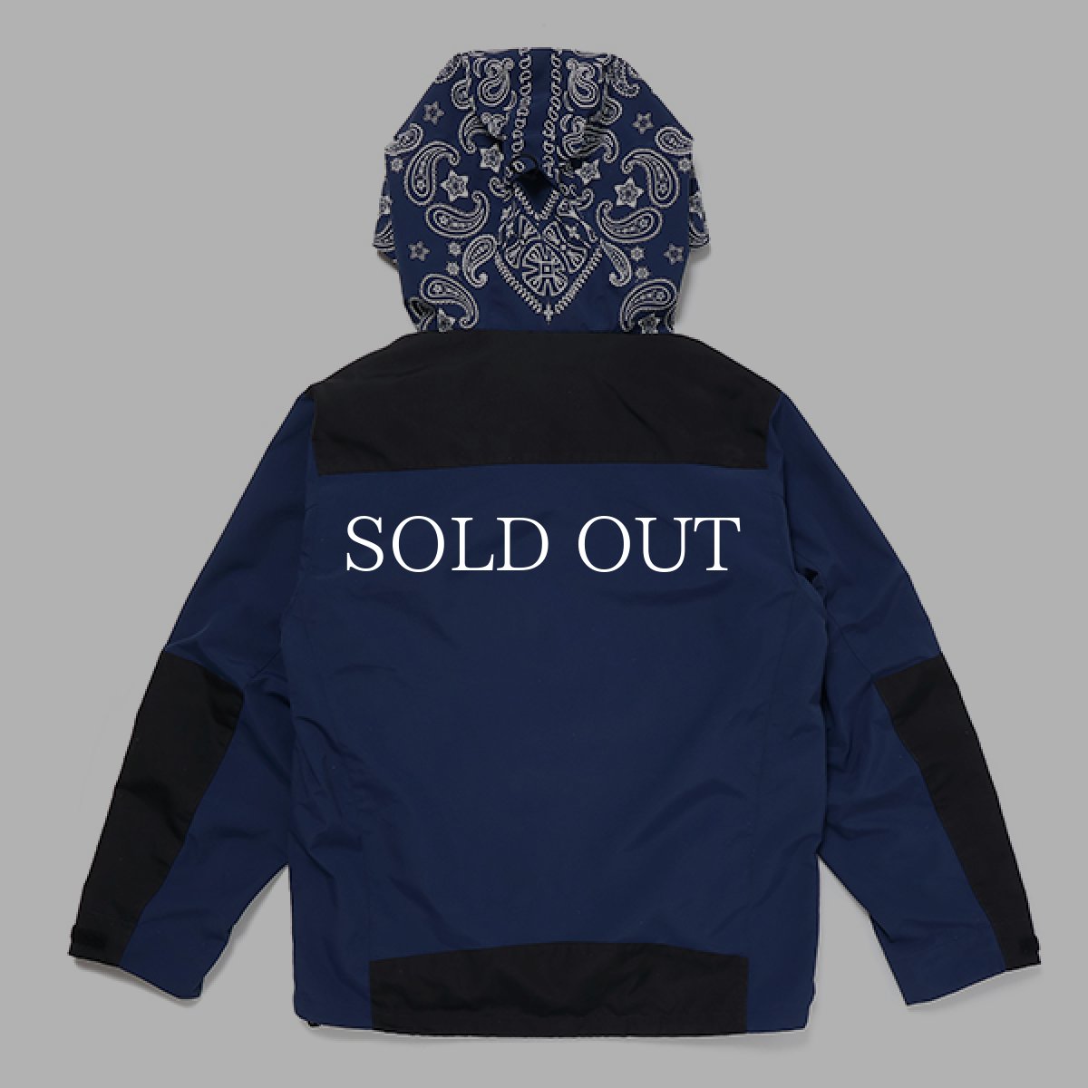 画像8: CHALLENGER  BANDANA HOODED JACKET (NAVY) (8)