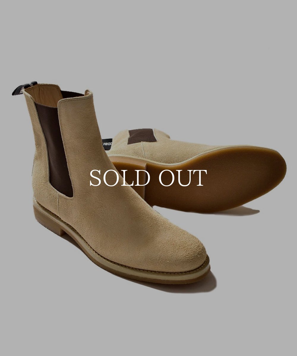 画像2: MINEDENIM  Suede Leather Side Gore Boots (BEI) (2)