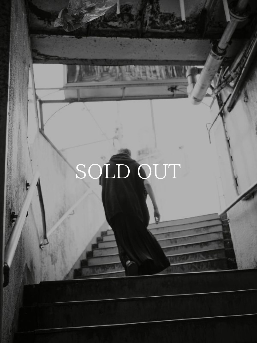 画像8: MINEDENIM  Snarl yarn Nosleeve Hoodie (BLK) (8)