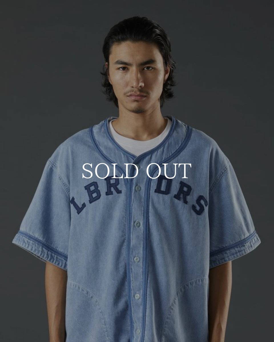 画像7: Liberaiders  DENIM BASEBALL SHIRT (INDIGO) (7)