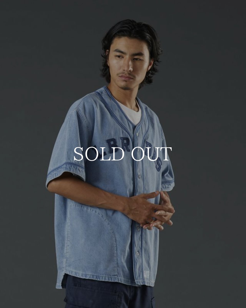 画像9: Liberaiders  DENIM BASEBALL SHIRT (INDIGO) (9)
