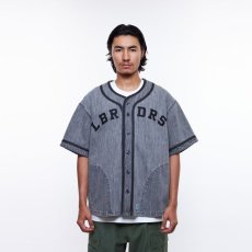 画像3: Liberaiders  DENIM BASEBALL SHIRT (BLACK) (3)