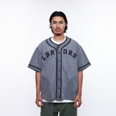 画像3: Liberaiders  DENIM BASEBALL SHIRT (BLACK) (3)