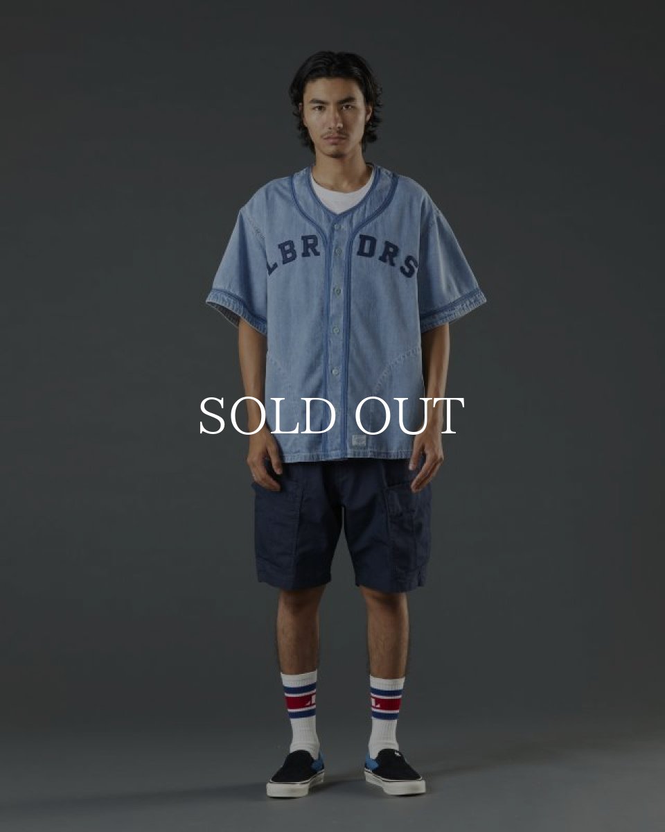 画像10: Liberaiders  DENIM BASEBALL SHIRT (INDIGO) (10)