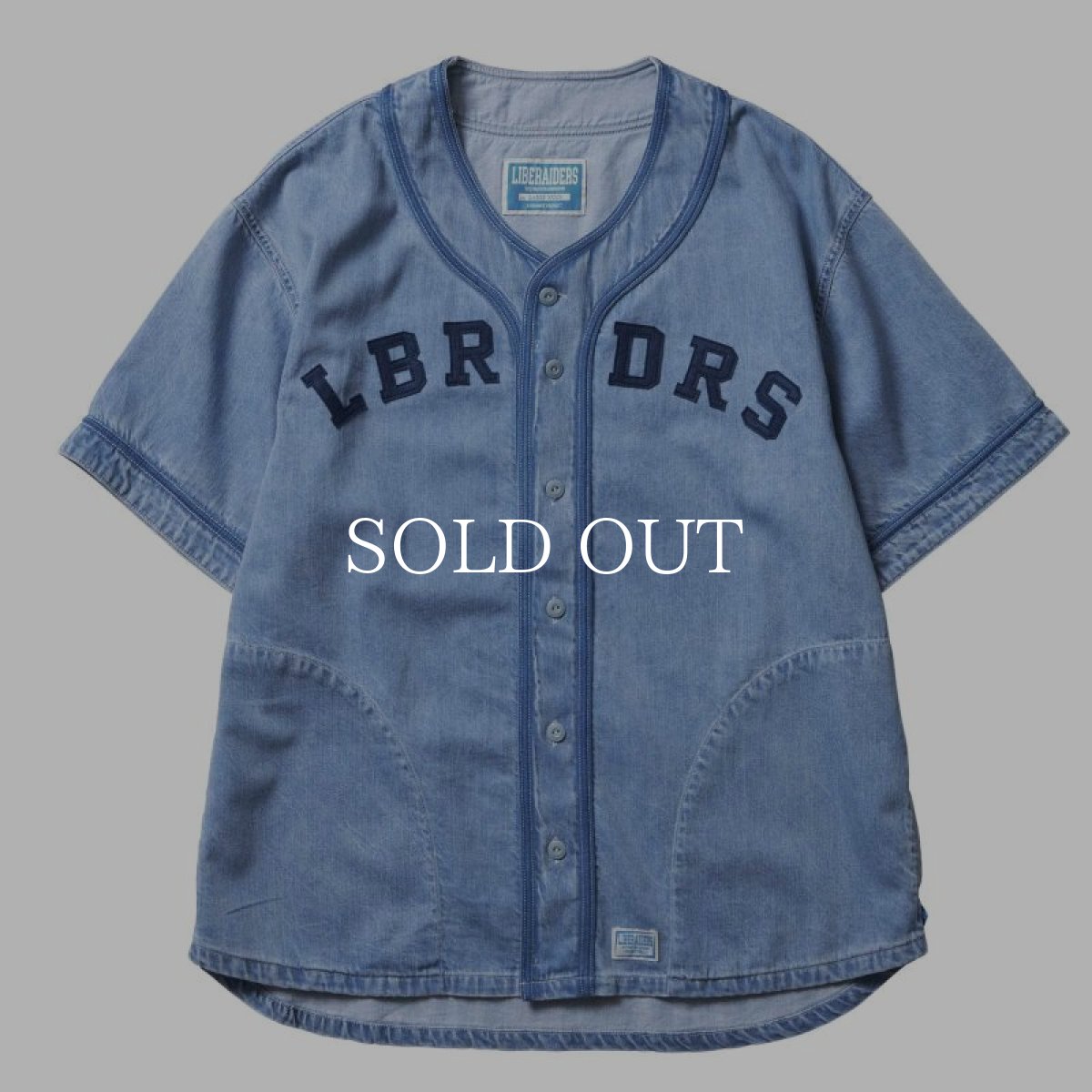 画像1: Liberaiders  DENIM BASEBALL SHIRT (INDIGO) (1)