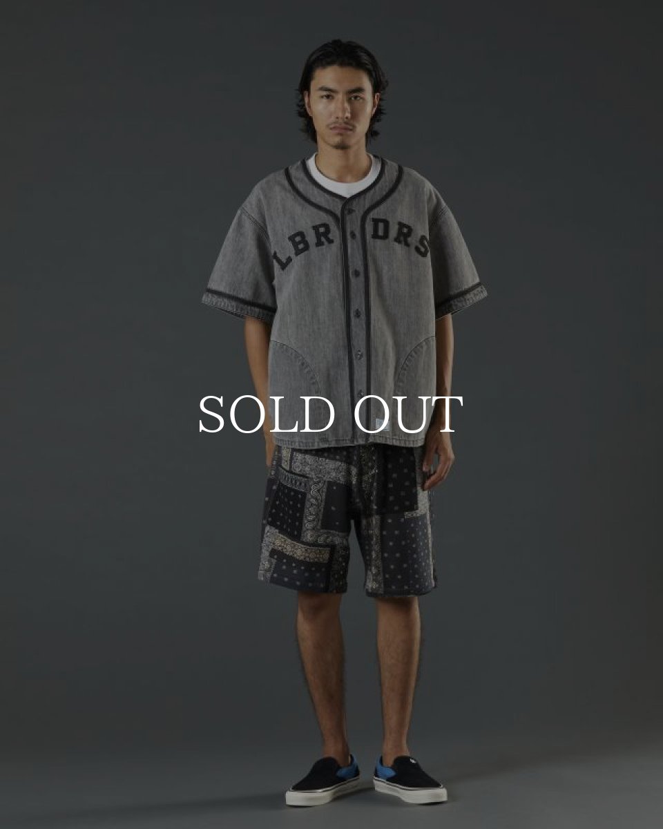 画像9: Liberaiders  DENIM BASEBALL SHIRT (BLACK) (9)