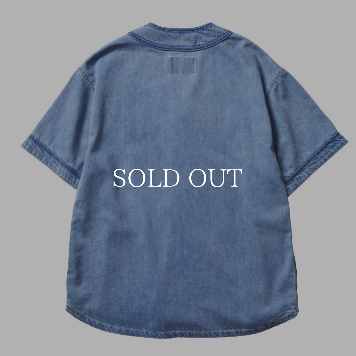 画像2: Liberaiders  DENIM BASEBALL SHIRT (INDIGO) (2)