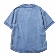 画像2: Liberaiders  DENIM BASEBALL SHIRT (INDIGO) (2)