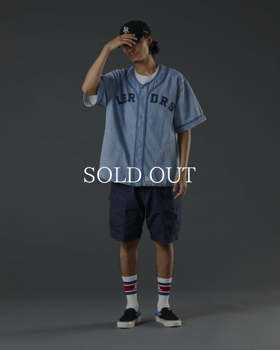 画像12: Liberaiders  DENIM BASEBALL SHIRT (INDIGO) (12)