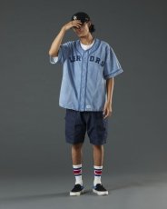 画像12: Liberaiders  DENIM BASEBALL SHIRT (INDIGO) (12)