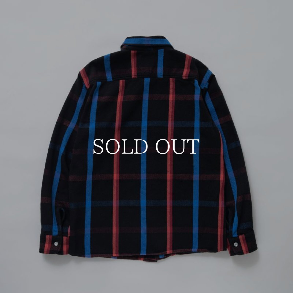 画像2: RATS  COTTON CHECK SHIRT (BLACK CHECK) (2)